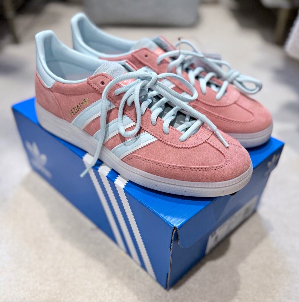 adidas Handball Spezial Wonder Clay/Almost Blue/Crystal White Suede IG6275